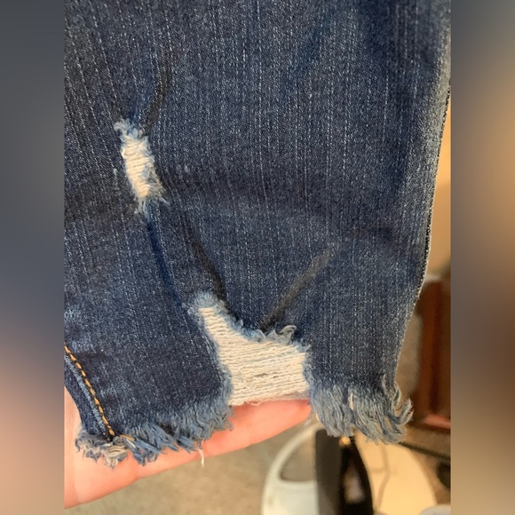 Torrid High Rise Jegging Skinny Deconstructed Jeans Blue Size 14R Size 14 - Picture 6 of 7